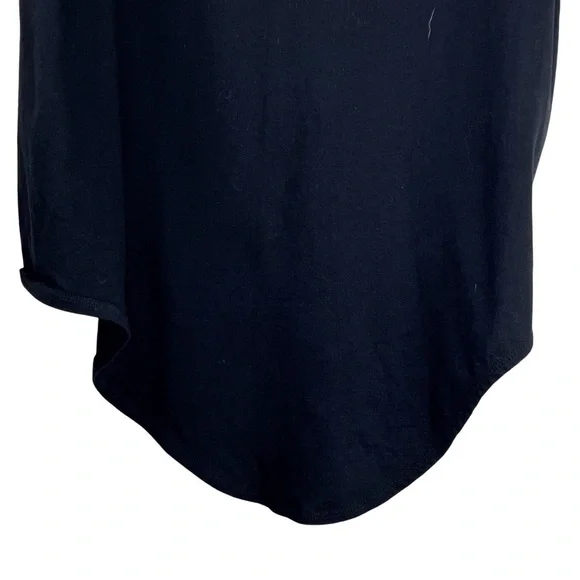 MADEWELL Women's High Quality Stretchy Reverse Drop Tail Black T-shirt Size S - Picture 2 of 4